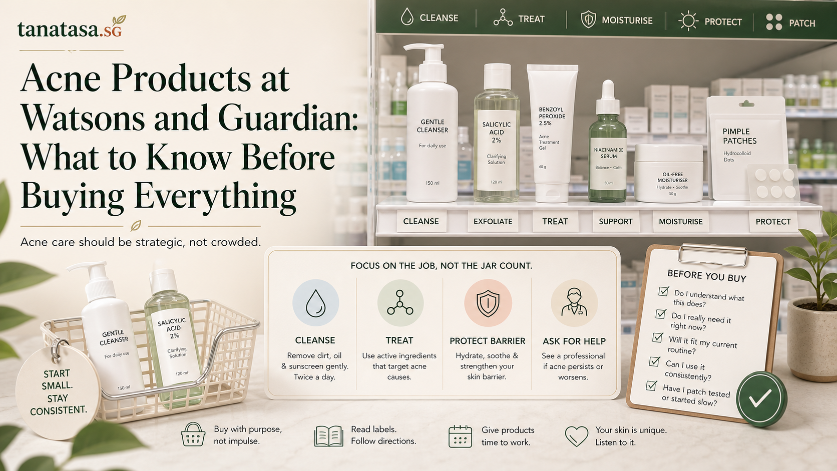 Acne Products at Watsons and Guardian: What to Know Before Buying Everything
