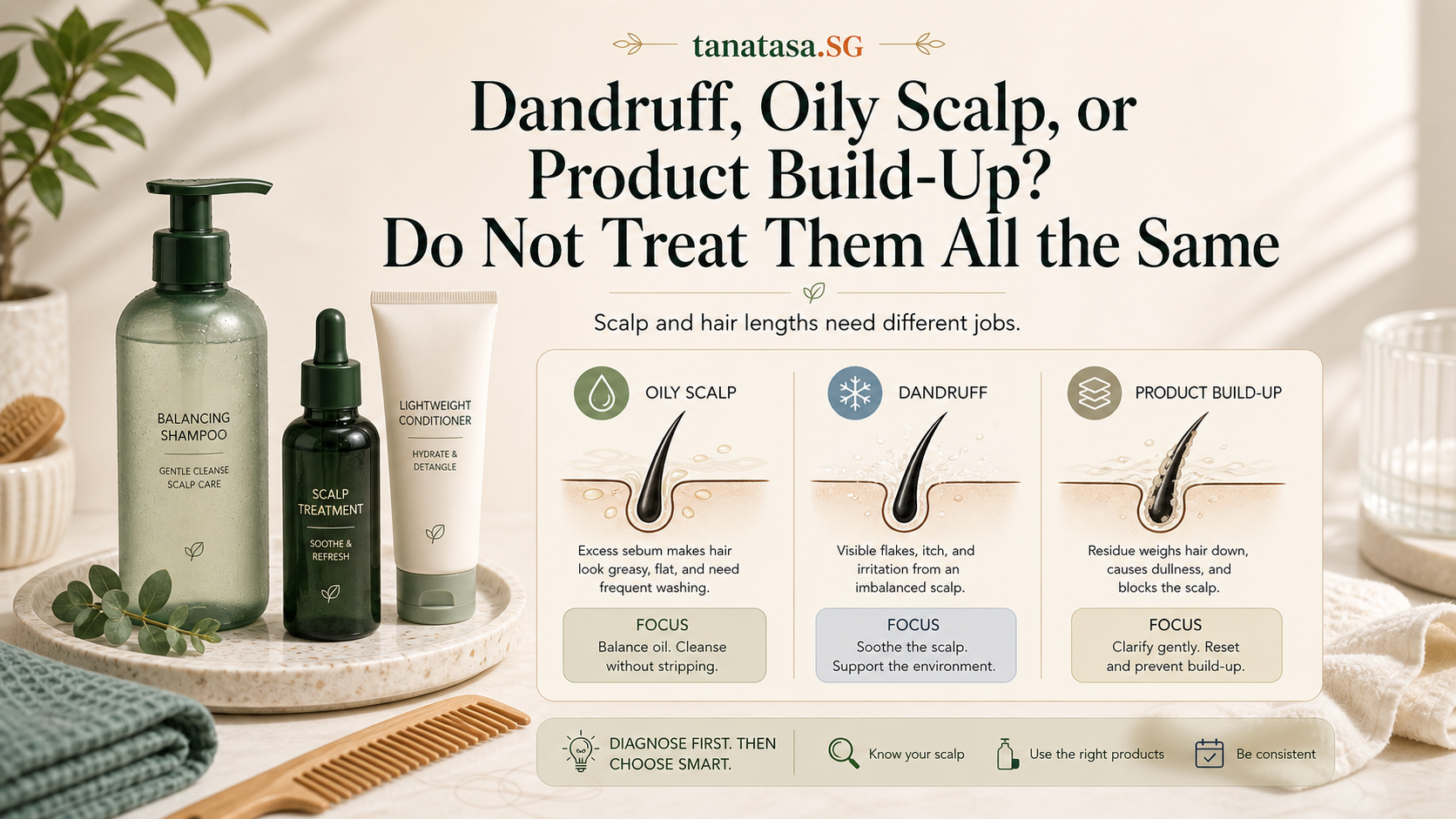 Dandruff, Oily Scalp, or Product Build-Up? Do Not Treat Them All the Same