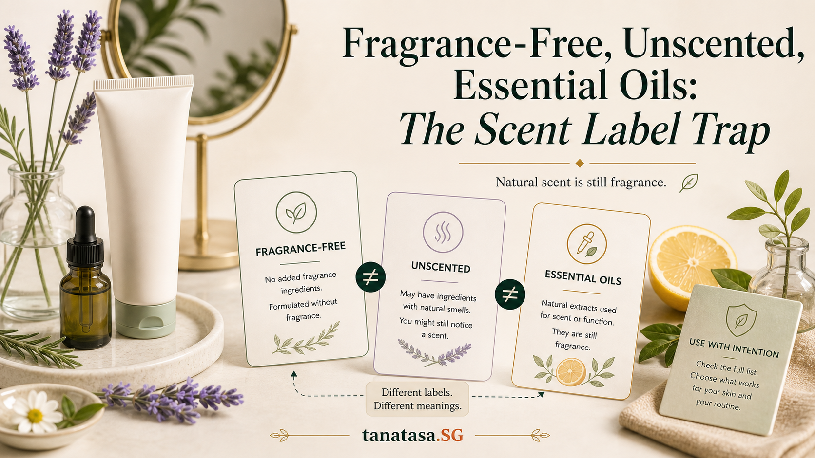 Fragrance-Free, Unscented, Essential Oils: The Scent Label Trap