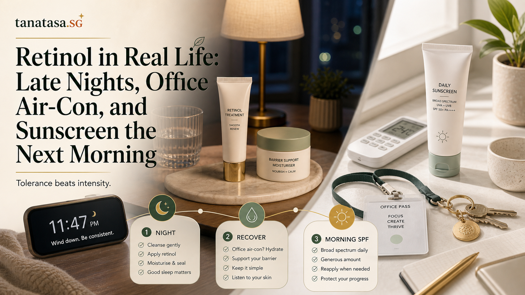 Retinol in Real Life: Late Nights, Office Air-Con, and Sunscreen the Next Morning