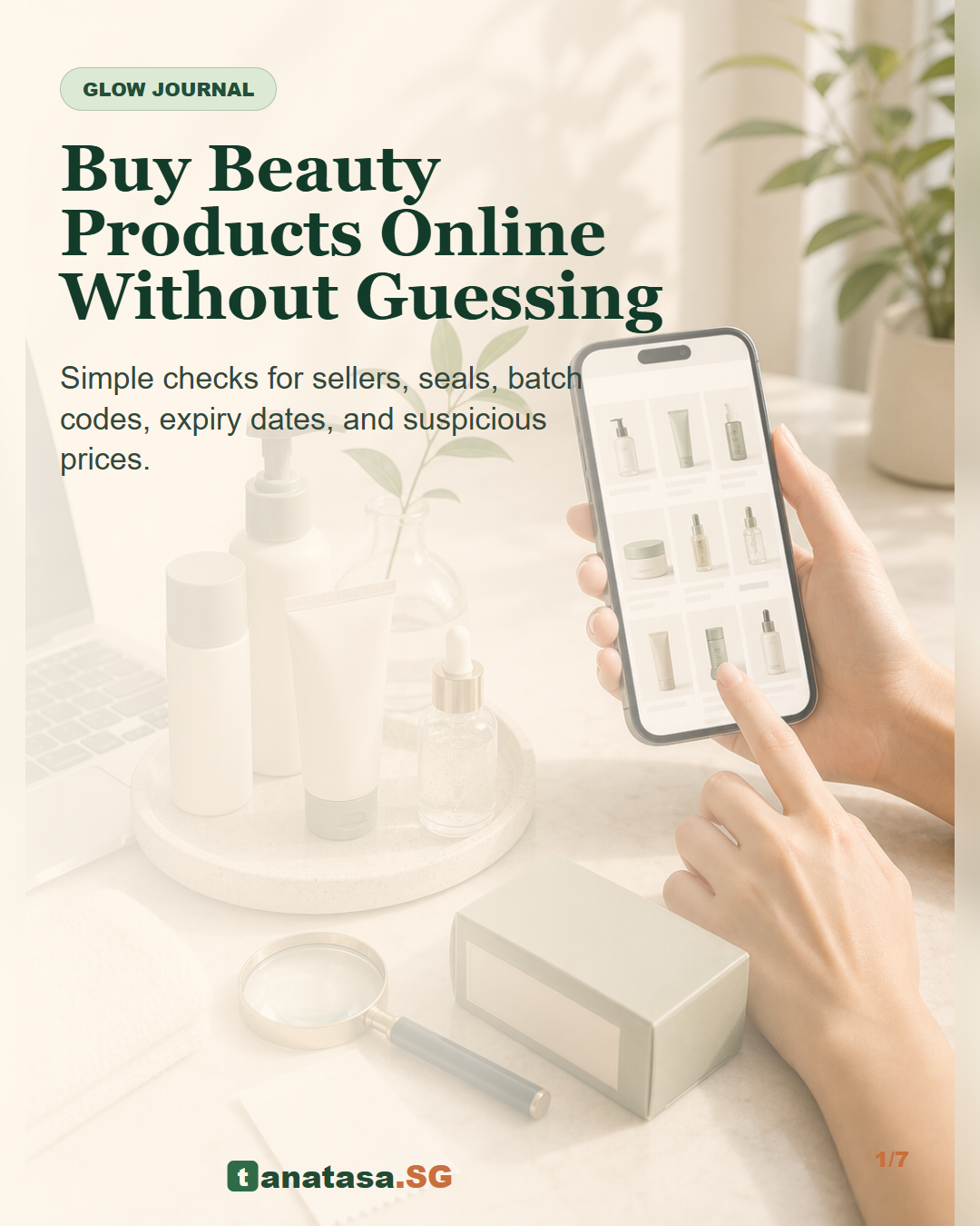 tanatasa social media skincare education cover