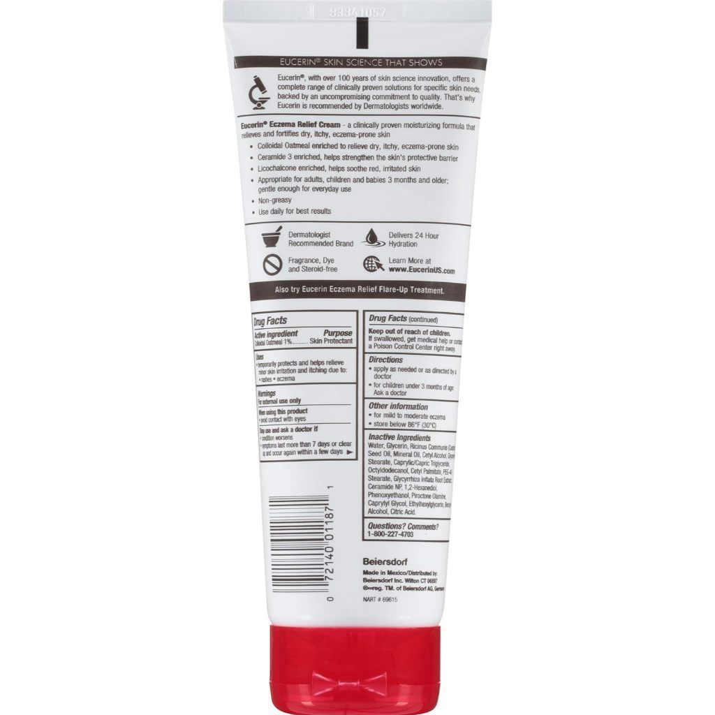 Eucerin Eczema Relief 141 g/226 g/396 g Cream - Dry & Itchy Skin