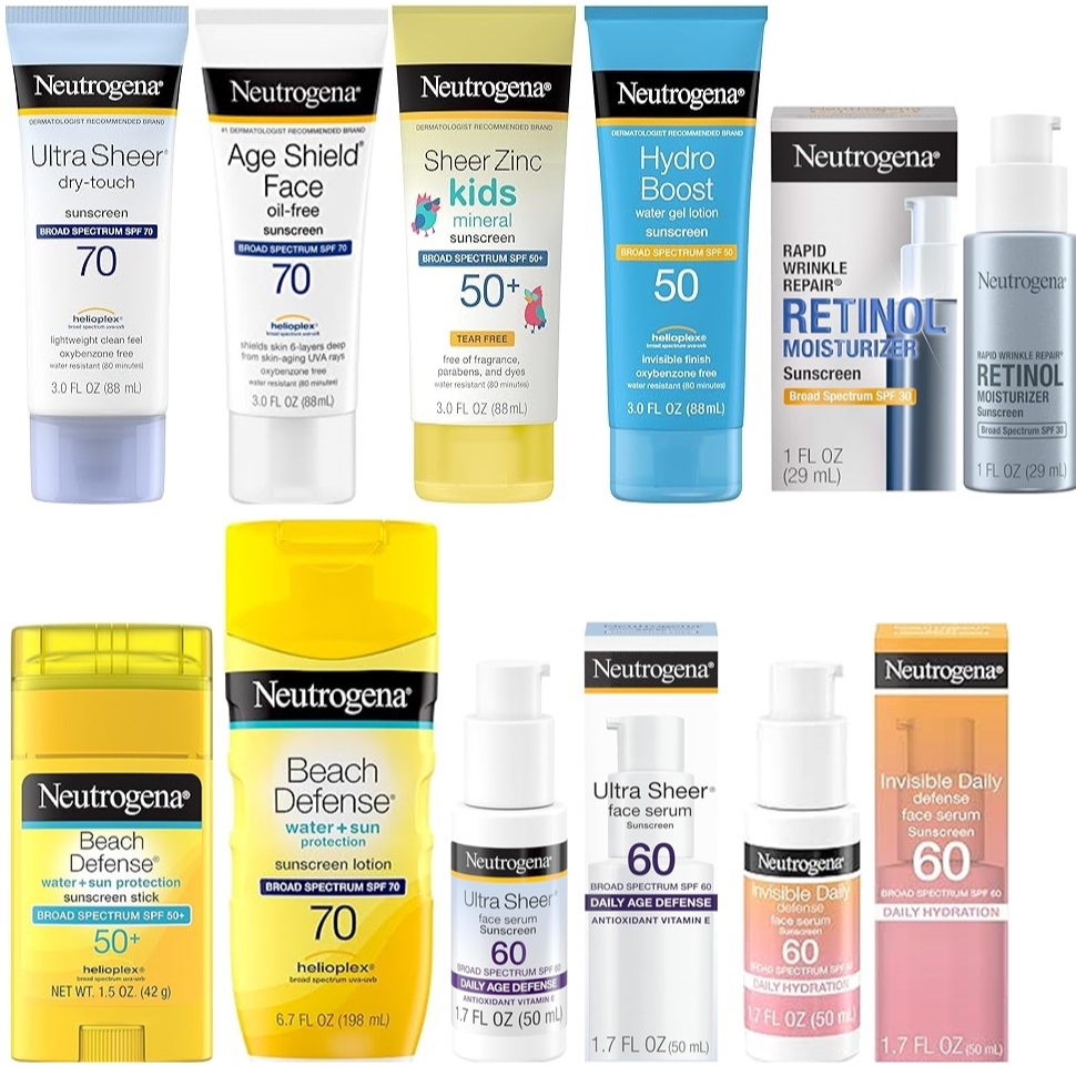 Neutrogena Sunscreen 198 ml/88 ml/50 ml - Sun Protection