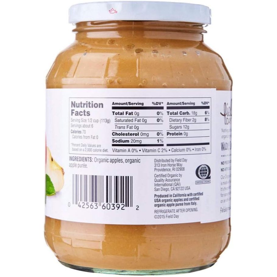 Field Day Organic 680 g Apple Sauce - Pantry Staples